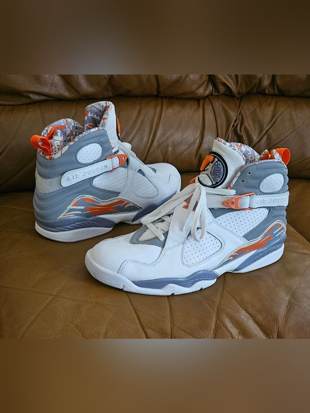Men's Nike Air Jordan 8 VIII Retro Orange Blaze Size 13